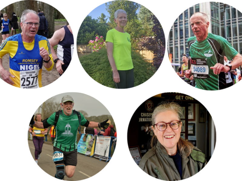 From left to right, top to bottom: Romsey Archway u3a member Nigel, Rickmansworth u3a member Frances, Chorleywood u3a member Rik, Lymm & Thelwall u3a member Duncan, Haslemere u3a and Guildford u3a member Elizabeth.