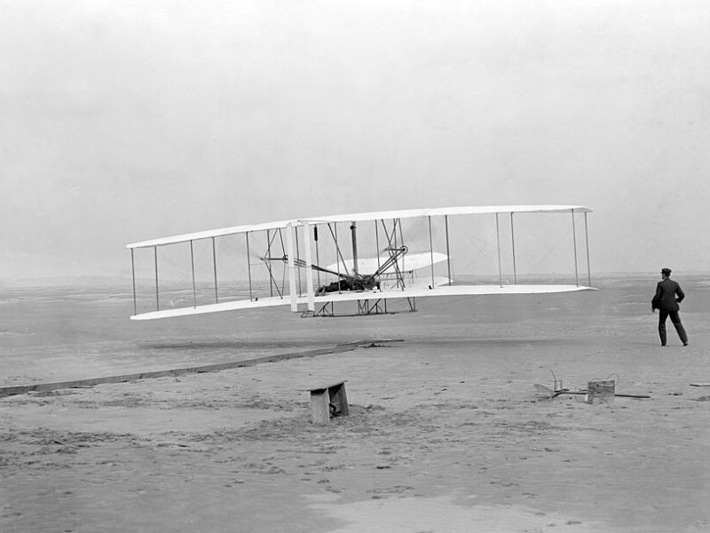 Photo of the first flight