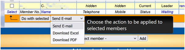 Creating a group register 1 A