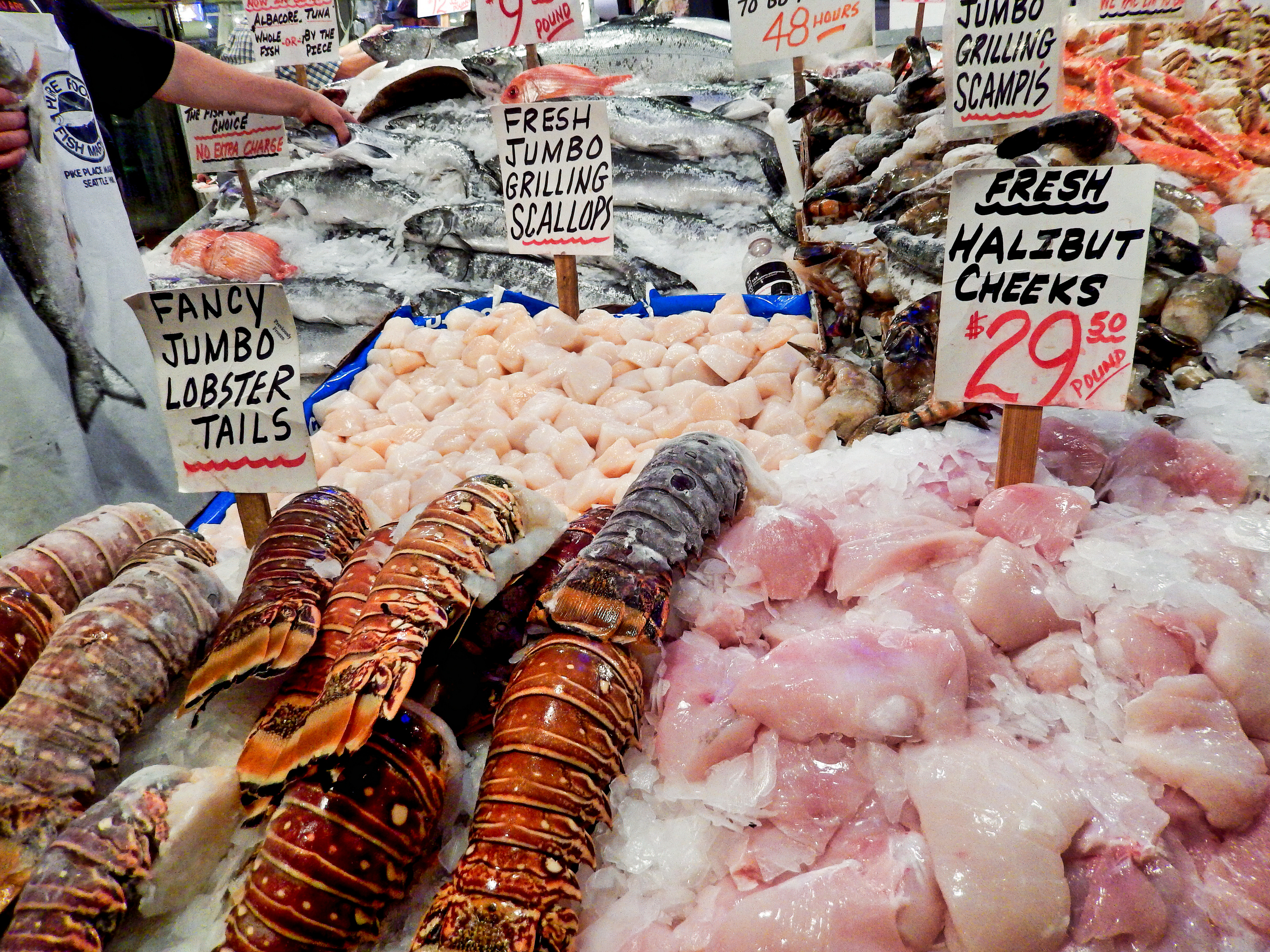 Photo of a fishmonger's market stall