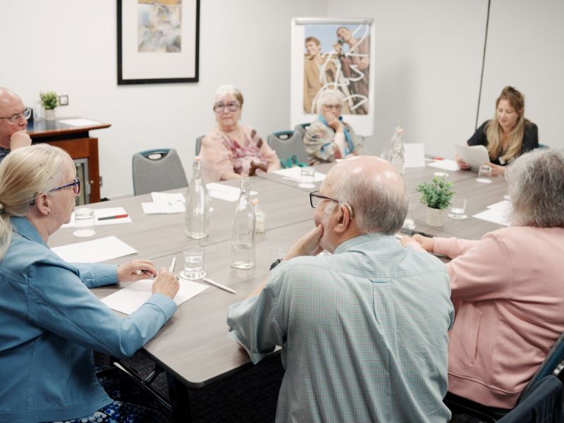 A group discuss relevant issues